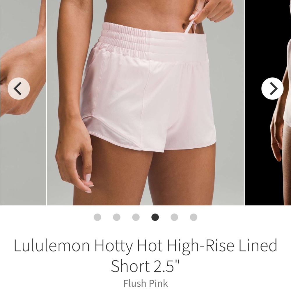 Lululemon sz 8 Hotty Hot Shorts Flush Pink tennis running loungewear barbiecore - Picture 12 of 16